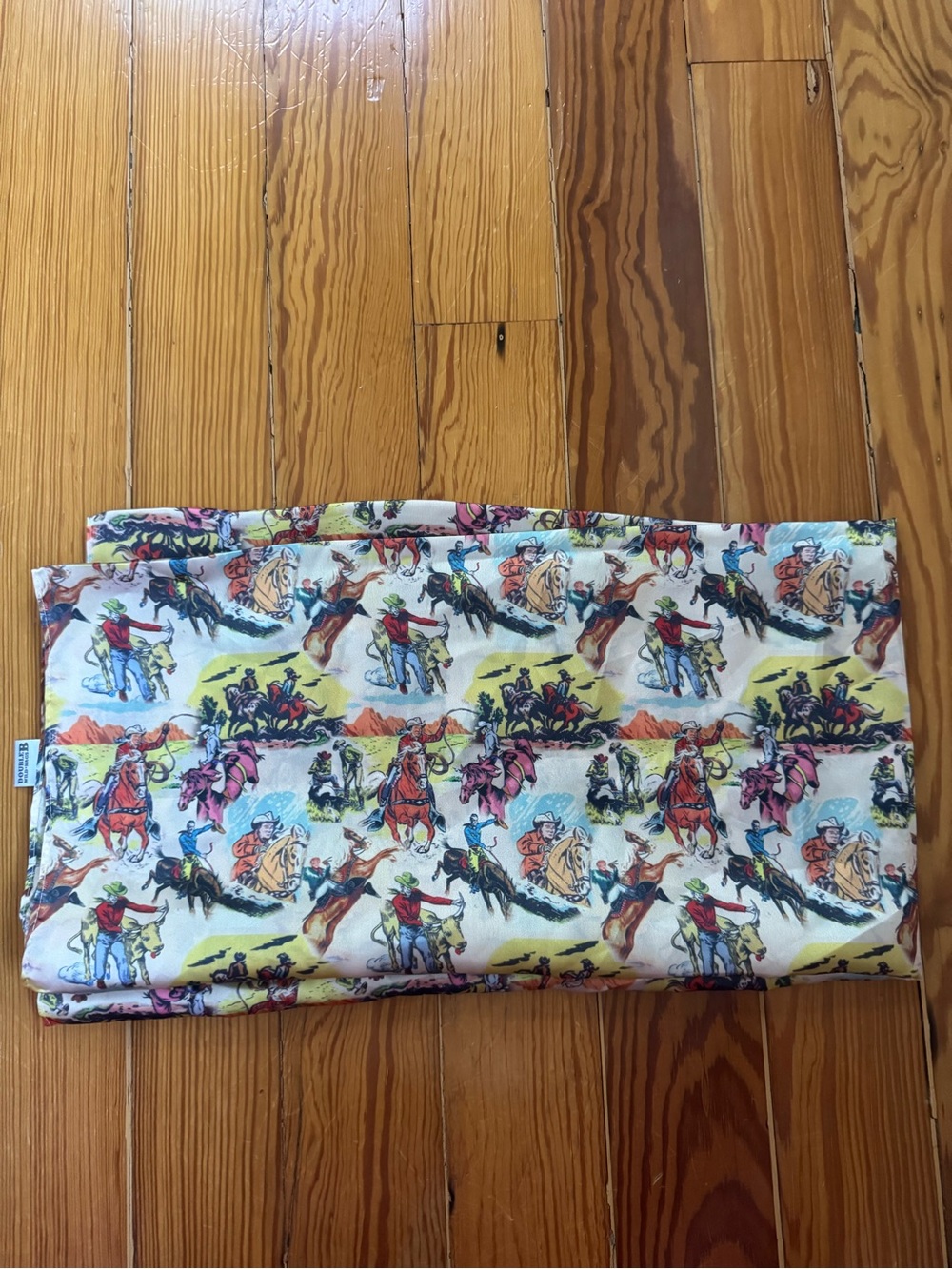 Double B Wild Rags Western Cowboy Print Scarf